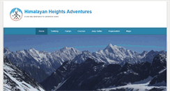 Desktop Screenshot of himalayanheightsadventure.com